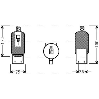 PRASCO VND292 Bouteille Déshydratante en Acier - Bouteille Déshydratante PRASCO VND292 Bouteille Déshydratante en Acier - Bouteille Déshydratante