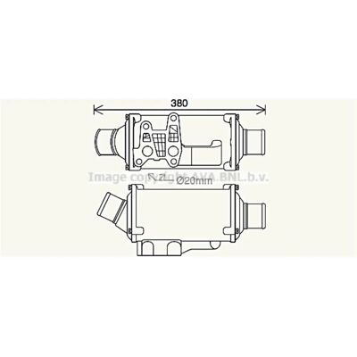 Refroidisseur d'huile Highway Automotive SC3054 - Refroidi par eau Refroidisseur d'huile Highway Automotive SC3054 - Refroidi par eau