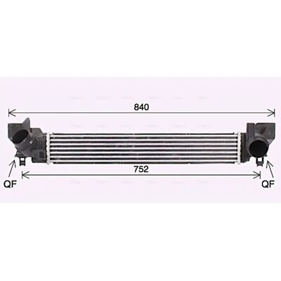 PRASCO BW4579 Intercooler - Air-to-Air & Water-to-Air - BMW & MINI PRASCO BW4579 Intercooler - Air-to-Air & Water-to-Air - BMW & MINI