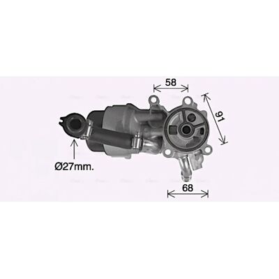 PRASCO CN3307H Water-Cooled Oil Cooler with Filter - Oil Cooler for Peugeot, Citroën, Ford, Fiat, Volvo PRASCO CN3307H Water-Cooled Oil Cooler with Filter - Oil Cooler for Peugeot, Citroën, Ford, Fiat, Volvo