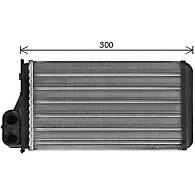Radiador de calefacción Ava Cooling DN6473 - Plástico, Aluminio, 260mm Radiador de calefacción Ava Cooling DN6473 - Plástico, Aluminio, 260mm