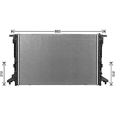 PRASCO AI2441 Radiator - Aluminum, 720x468x32mm - Radiator PRASCO AI2441 Radiator - Aluminum, 720x468x32mm - Radiator