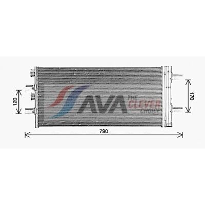 AVA COOLING BW5617D Kondensator - Klimaanlage AVA COOLING BW5617D Kondensator - Klimaanlage