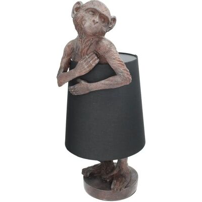 Dekoria - Monkey 55cm - czarny - brązowy - Lampa stołowa Dekoria - Monkey 55cm - czarny - brązowy - Lampa stołowa