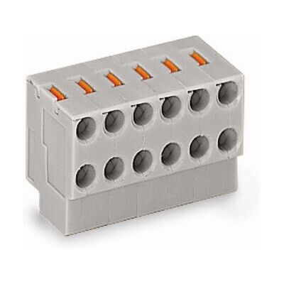Wago 252-108 Bloque de terminales gris Serie 252 Wago 252-108 Bloque de terminales gris Serie 252