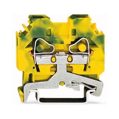 Bloque de bornes Wago 282-107 - 8 mm, Verde, Amarillo - Terminal de protección Bloque de bornes Wago 282-107 - 8 mm, Verde, Amarillo - Terminal de protección