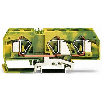 WAGO 283-677 Klemmenblock - Erdung, Grün-gelb - 12mm, 3-Leiter WAGO 283-677 Klemmenblock - Erdung, Grün-gelb - 12mm, 3-Leiter