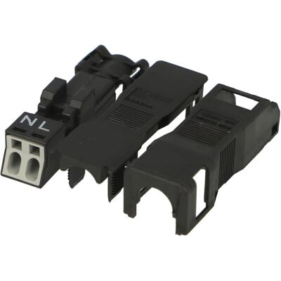 Connecteur d’alimentation WAGO 890-112 - 2 pôles, noir, 16A Connecteur d’alimentation WAGO 890-112 - 2 pôles, noir, 16A