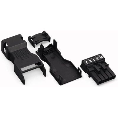 Conector de alimentación WAGO 890-125 - WINSTA MINI 5 Polos, Recto, 13A, Blanco Conector de alimentación WAGO 890-125 - WINSTA MINI 5 Polos, Recto, 13A, Blanco