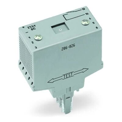 WAGO 286-826 Elektrischer Relais - Mit 6 Eingängen, 1 NO-Ausgang - Grau WAGO 286-826 Elektrischer Relais - Mit 6 Eingängen, 1 NO-Ausgang - Grau