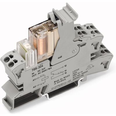Wago 788-355 Relämodul - 24V DC, 16A, Grå Wago 788-355 Relämodul - 24V DC, 16A, Grå