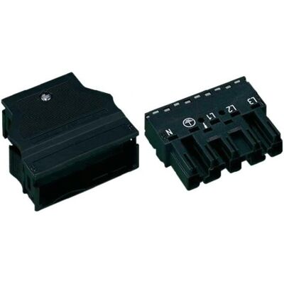 WAGO 770-115/K010-165 Netz-Steckverbinder - 4 Pole + PE, 25A, Gerade WAGO 770-115/K010-165 Netz-Steckverbinder - 4 Pole + PE, 25A, Gerade