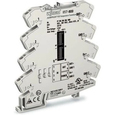 WAGO 857-800 Hellgrauer Temperaturtransducer - Temperaturtransducer WAGO 857-800 Hellgrauer Temperaturtransducer - Temperaturtransducer