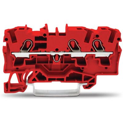 WAGO 2004-1303 Anschlussklemme - 3 Leiter, 0,5-4,0 mm², Rot WAGO 2004-1303 Anschlussklemme - 3 Leiter, 0,5-4,0 mm², Rot