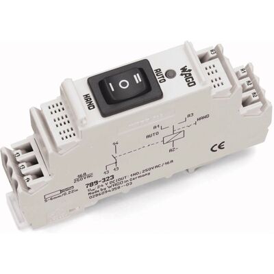 Wago 789-323 Industriellt relä - 24V/DC, 16A, 1 NO Wago 789-323 Industriellt relä - 24V/DC, 16A, 1 NO