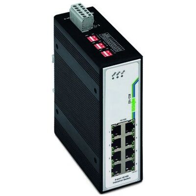 Wago 852-102 Netzwerkswitch - 8 Ports, Fast Ethernet, Schwarz Wago 852-102 Netzwerkswitch - 8 Ports, Fast Ethernet, Schwarz