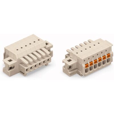 Bloque terminal Wago 2734-103 - 3 polos, Gris Bloque terminal Wago 2734-103 - 3 polos, Gris