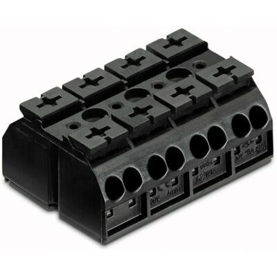 Wago 862-504 Klemme - 4P, Schwarz Wago 862-504 Klemme - 4P, Schwarz