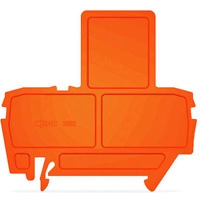 Plaque d'extrémité orange Wago 2002-992 - Accessoire de bornes - Publicité Plaque d'extrémité orange Wago 2002-992 - Accessoire de bornes - Publicité