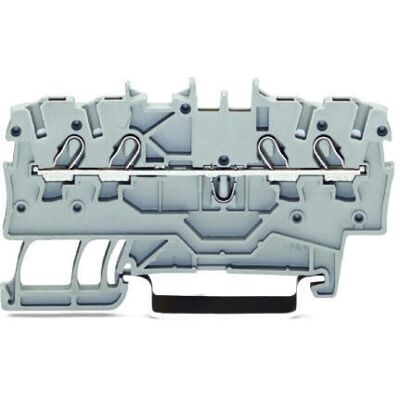 Bloque de paso Wago 2000-1405 - 4 conductores, 0,14-1,0mm², Negro Bloque de paso Wago 2000-1405 - 4 conductores, 0,14-1,0mm², Negro