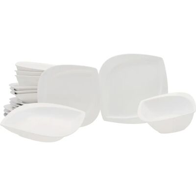 Creatable Melbourne Blattförmiges 16-teiliges Porzellan-Geschirrset Creatable Melbourne Blattförmiges 16-teiliges Porzellan-Geschirrset