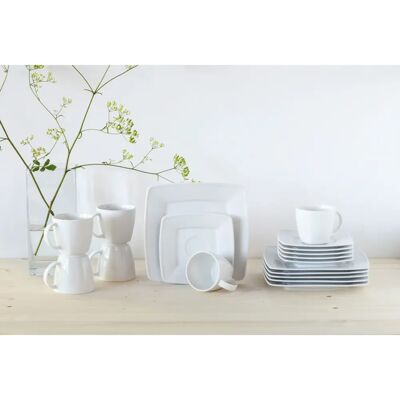 Creatable Victoria Weiss Kaffeeservice für 6 - Porzellan, Rund Quadrat Creatable Victoria Weiss Kaffeeservice für 6 - Porzellan, Rund Quadrat