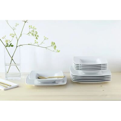 Creatable Victoria Weiss Weiß 12-tlg. Geschirr-Set - Tafelservice Creatable Victoria Weiss Weiß 12-tlg. Geschirr-Set - Tafelservice
