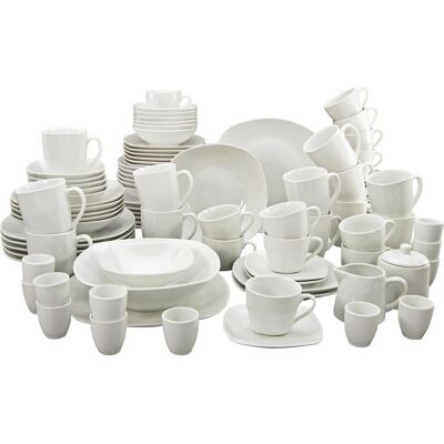 Creatable Square 100-tlg. Geschirrset - Weiß, Modern, für 12 Creatable Square 100-tlg. Geschirrset - Weiß, Modern, für 12