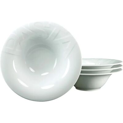 CREATABLE 30 cm Weiß Pastateller - Geschirrset für 4 Personen CREATABLE 30 cm Weiß Pastateller - Geschirrset für 4 Personen