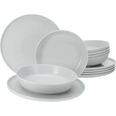 CREATABLE Chef Collection 12-delig wit porselein servies - Scandinavisch design CREATABLE Chef Collection 12-delig wit porselein servies - Scandinavisch design