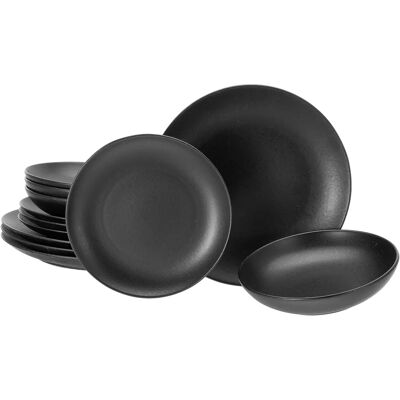 CREATABLE Magic Black Coupe Geschirr-Set - 12 Stück CREATABLE Magic Black Coupe Geschirr-Set - 12 Stück