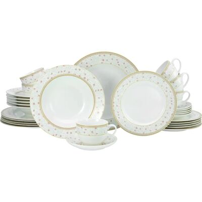 CreaTable Ensemble de Vaisselle Emilia Beige 30 Pièces - Vaisselle - Publicité CreaTable Ensemble de Vaisselle Emilia Beige 30 Pièces - Vaisselle - Publicité