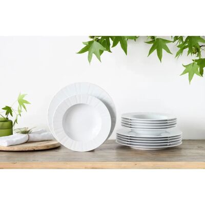 Creatable Barcelona 12-tlg. weiß Porzellan Geschirr-Set Creatable Barcelona 12-tlg. weiß Porzellan Geschirr-Set