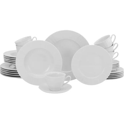 Creatable Barcelona Geschirr-Set - 6 Personen Klassisch Weiß Creatable Barcelona Geschirr-Set - 6 Personen Klassisch Weiß