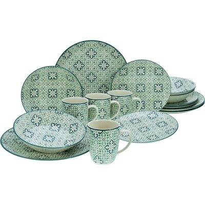 CREATABLE Yara Petrol 16-piece Dinnerware Set - Dinnerware Set CREATABLE Yara Petrol 16-piece Dinnerware Set - Dinnerware Set