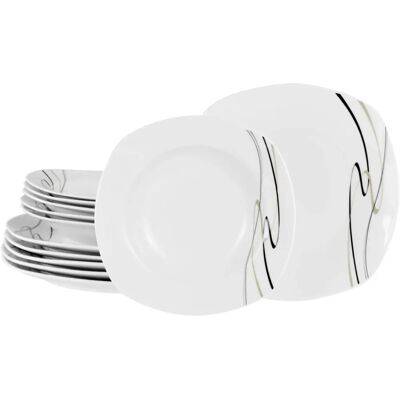 CreaTable, Geschirrset, Amelie (12 Stück) - Dinnerware Set CreaTable, Geschirrset, Amelie (12 Stück) - Dinnerware Set