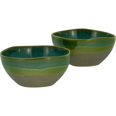 Set de Cuencos de Cerámica de Basalto Verde Oliva - Hechos a Mano, Duraderos, Diseño Alemán Set de Cuencos de Cerámica de Basalto Verde Oliva - Hechos a Mano, Duraderos, Diseño Alemán