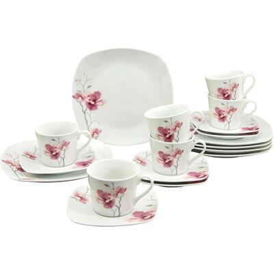 Creatable Aiko Weiß Blumen 18-tlg. Kaffeeservice - Kaffee-Service Creatable Aiko Weiß Blumen 18-tlg. Kaffeeservice - Kaffee-Service