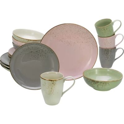 CreaTable NATURE COLLECTION Vintage Garden Dinnerware Set - 16 Piece CreaTable NATURE COLLECTION Vintage Garden Dinnerware Set - 16 Piece