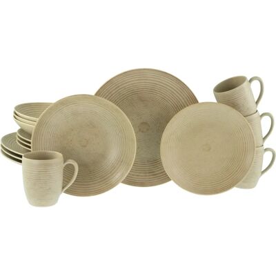 CreaTable Catania - Set da 16 Pezzi Beige CreaTable Catania - Set da 16 Pezzi Beige