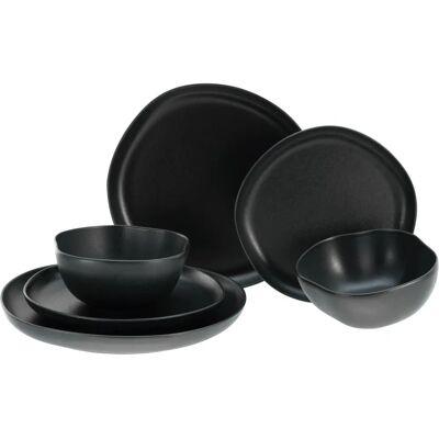 Creatable Natura Organic Black Juego de Vajilla - 12 piezas Creatable Natura Organic Black Juego de Vajilla - 12 piezas