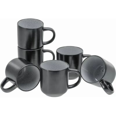 Set di Tazze da Caffè Nordic Fjord - 285ml, Grigio, 6 pezzi Set di Tazze da Caffè Nordic Fjord - 285ml, Grigio, 6 pezzi