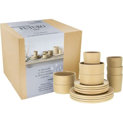 CREATABLE Futuro Beigefarben 16er Geschirrset CREATABLE Futuro Beigefarben 16er Geschirrset