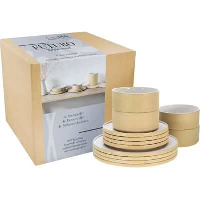 Creatable Futuro Juego de Vajilla Beige 12 piezas Creatable Futuro Juego de Vajilla Beige 12 piezas