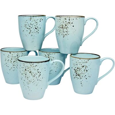 CREATABLE NATURE COLLECTION - Hochwertiges Steingut Kaffeebecher Set, 6 Stk CREATABLE NATURE COLLECTION - Hochwertiges Steingut Kaffeebecher Set, 6 Stk