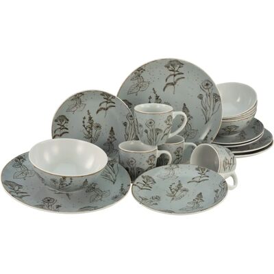 CreaTable Vintage Flowers Geschirr-Set - 16 teilig, für 4 Personen CreaTable Vintage Flowers Geschirr-Set - 16 teilig, für 4 Personen