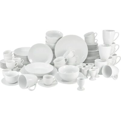 CreaTable Luna Service de Vaisselle 80 Pièces pour 8 - Publicité CreaTable Luna Service de Vaisselle 80 Pièces pour 8 - Publicité