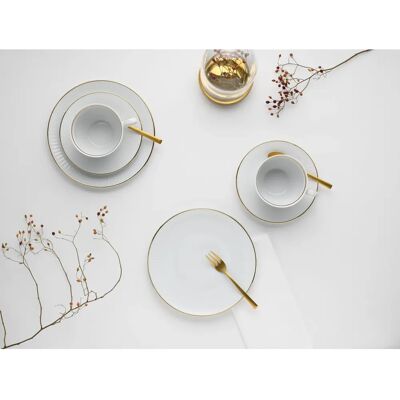 CREATABLE Valencia Gold - Kaffee-Service 18-tlg, weiß, Goldrand CREATABLE Valencia Gold - Kaffee-Service 18-tlg, weiß, Goldrand
