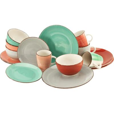 CreaTable Bella Casa Fashion - Juego de 16 piezas para 4 CreaTable Bella Casa Fashion - Juego de 16 piezas para 4