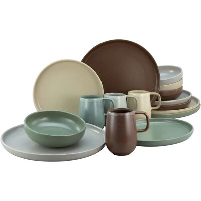 CreaTable Uno Natural 16-tlg. Geschirr-Set - Geschirr CreaTable Uno Natural 16-tlg. Geschirr-Set - Geschirr